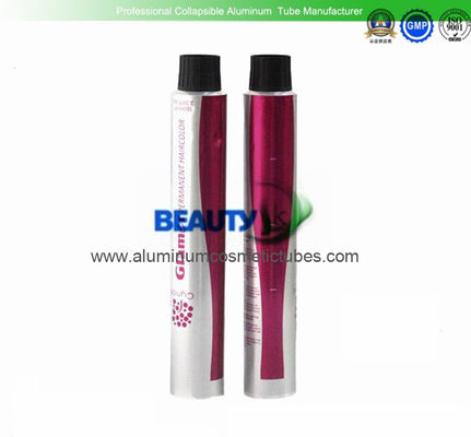 China Beauty Empty Aluminum Squeeze Tubes , Hair Color Cream Collapsible Tubular Containers supplier