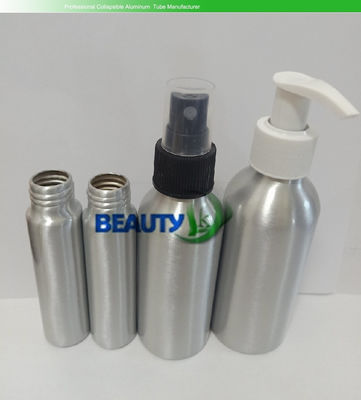 China Custom Empty Cosmetic Perfume Bottles Aluminum Containers with Spray Pumps supplier