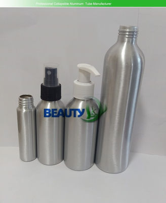 China Cosmetic Perfume Aluminum Containers Toner Bottles with Spray Pumps supplier