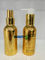100ml empty metal cosmetic essential oils Perfume Gold Silver color Aluminum bottles with Screw pumps supplier